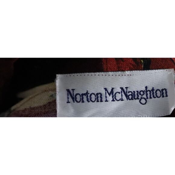 Vintage 90s Norton McNaughton Floral Double Breasted Blazer Womens 14 Large - Picture 7 of 8